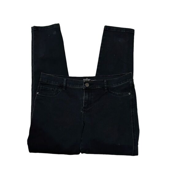 Soho New York & Co. Black Mid Rise Legging - Size 12 - Picture 2 of 13